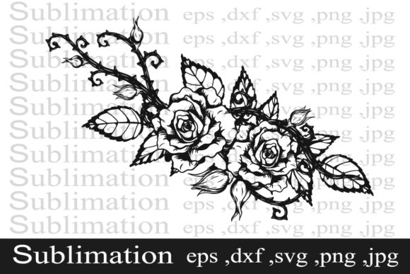 Download Rose Ornament Tattoo by Hand Drawing - By hand Collection