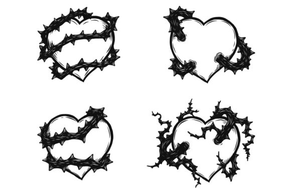 Download Heart Tattoo by Hand Drawing - By hand Collection