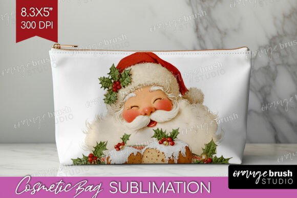 Download Vintage Christmas Cosmetic Bag PNG - Cosmetic Collection