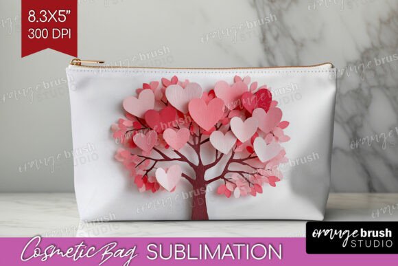 Download Valentine Paper Cut Cosmetic Bag PNG - Cosmetic Collection