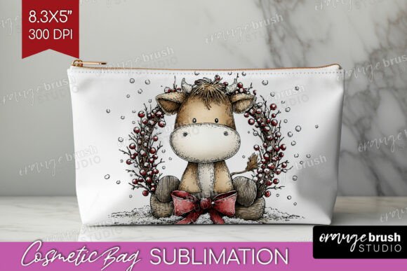 Download Whimsical Christmas Cosmetic Bag PNG - Cosmetic Collection